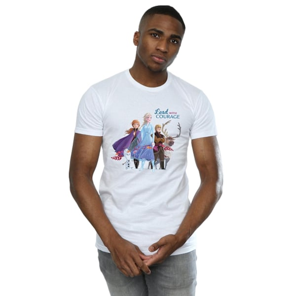 Disney Herr Frozen 2 Lead With Courage T-shirt 4XL Vit White 4XL