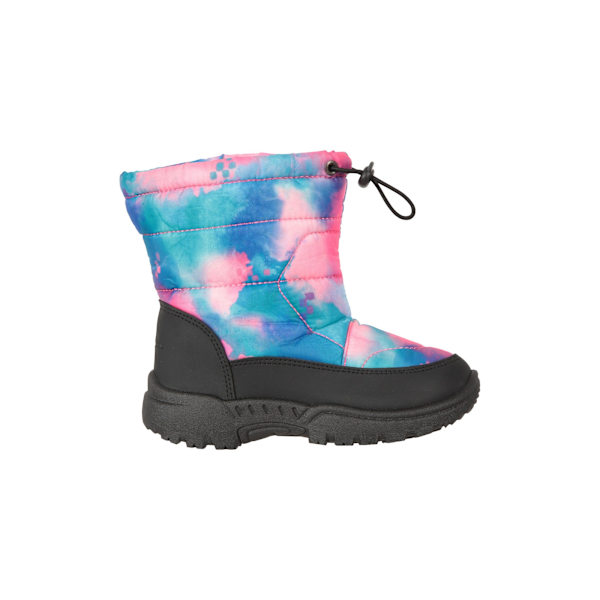 Mountain Warehouse Toddler Caribou Adaptive Tie Dye Snow Boots Pale Pink 6 UK Child