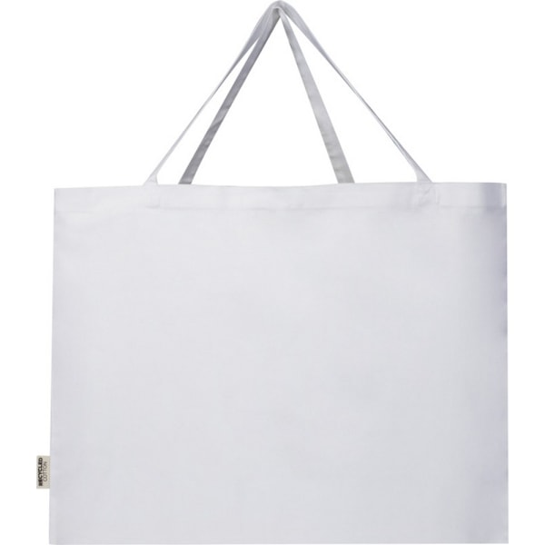 Odessa Återvunnen Bomulls Tote Bag Storlek One Vit White One Size