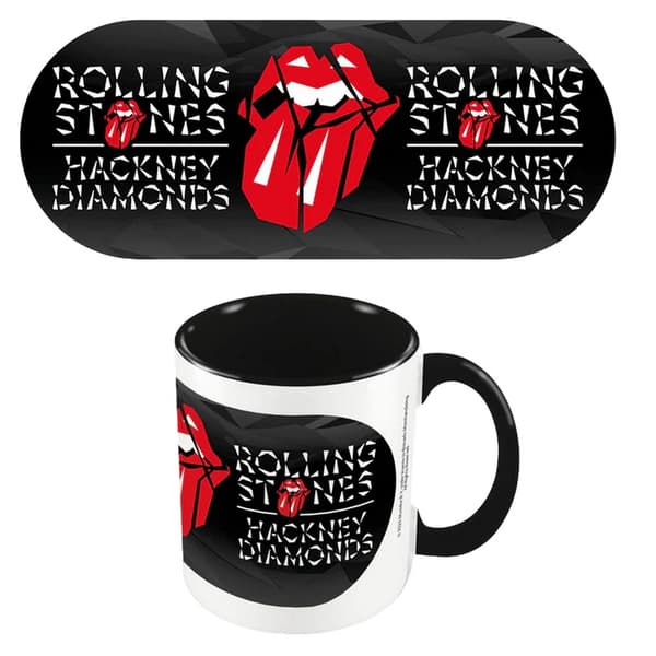 The Rolling Stones Black Diamond Inner Two Tone Mug One Size Wh White/Black/Red One Size