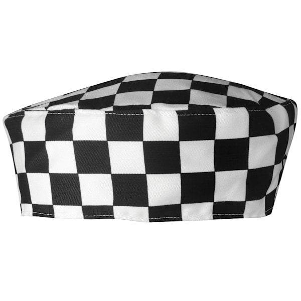 Premier Unisex Kockmössa (2-pack) One Size Svart/Vit Black/White Check One Size