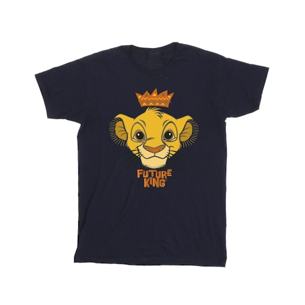Disney Girls The Lion King Future King Bomull T-shirt 7-8 år Navy Blue 7-8 Years