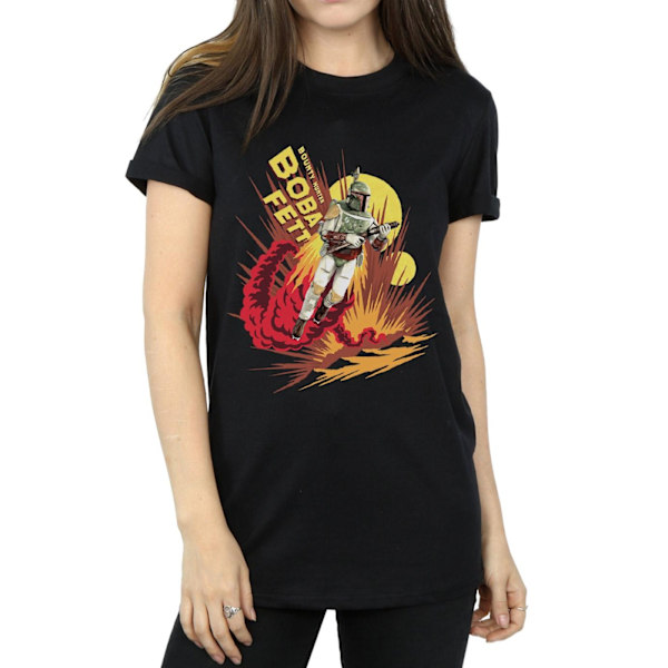 Star Wars Dam/Damer Boba Fett Raketdriven Bomullspojkvän Black M
