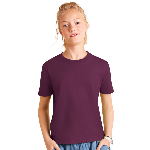 B&C Kids/Childrens Exact 150 kortärmad T-shirt 3-4 Burgundy Burgundy 3-4