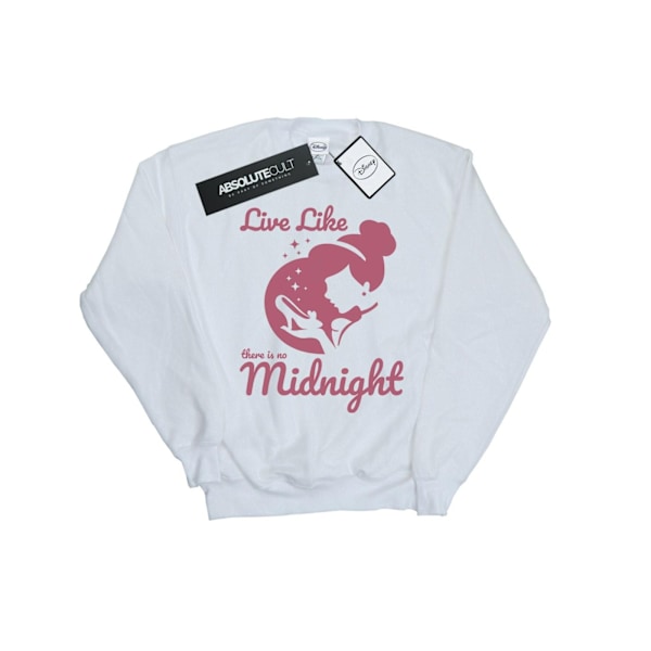 Disney Princess Girls Cinderella No Midnight Sweatshirt 12-13 Y White 12-13 Years