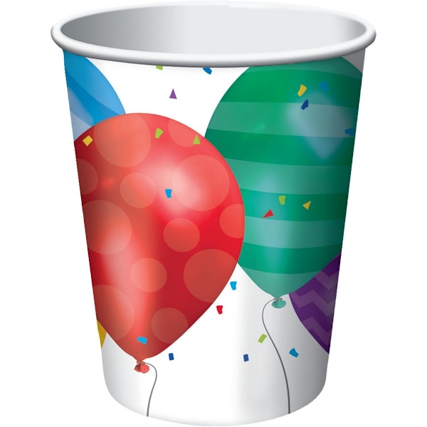 Kreativa festballonger Blast Party Cup (8-pack) En storlek Vit White/Multicoloured One Size