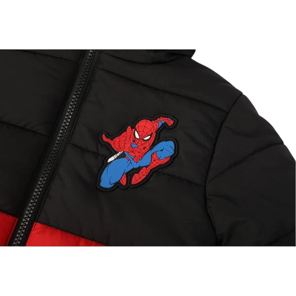 Spider-Man Pufferjacka för barn 4-5 år Röd/Svart Red/Black 4-5 Years