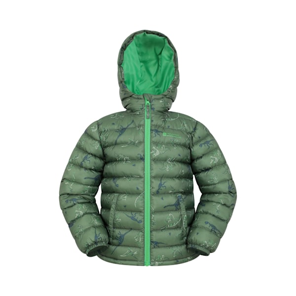Mountain Warehouse Barn/Barnkläder Säsonger Dinosaurie Vadderad Jacka Khaki Green 3-4 Years
