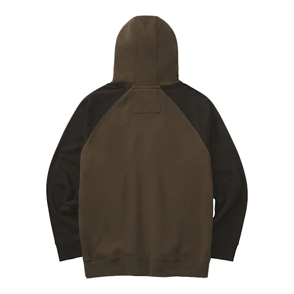 CAT Lifestyle Herr Hooded Raglan Sweatshirt 4XL Army Moss/Svart Army Moss/Black 4XL