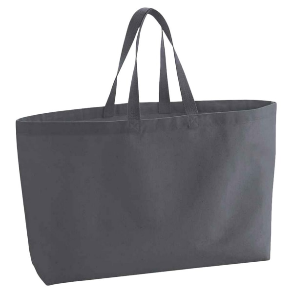 Westford Mill Canvas Oversized Tote Bag One Size Graphite Grey Graphite Grey One Size