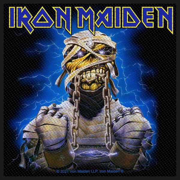 Iron Maiden Powerslave Eddie Patch One Size Svart/Blå Black/Blue One Size