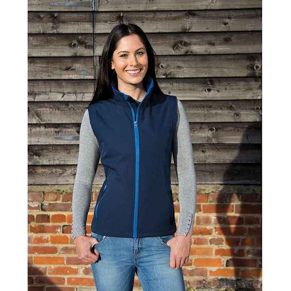 Result Core Dam/Damer Tryckbar Softshell Väst M Marinblå Navy / Royal M