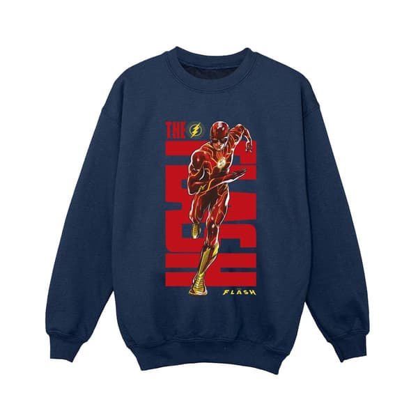 DC Comics Pojkar The Flash Dash Tröja 3-4 År Marinblå Navy Blue 3-4 Years