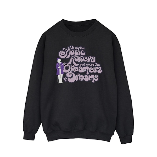 Willy Wonka Herrdrömmare Text Sweatshirt M Svart Black M