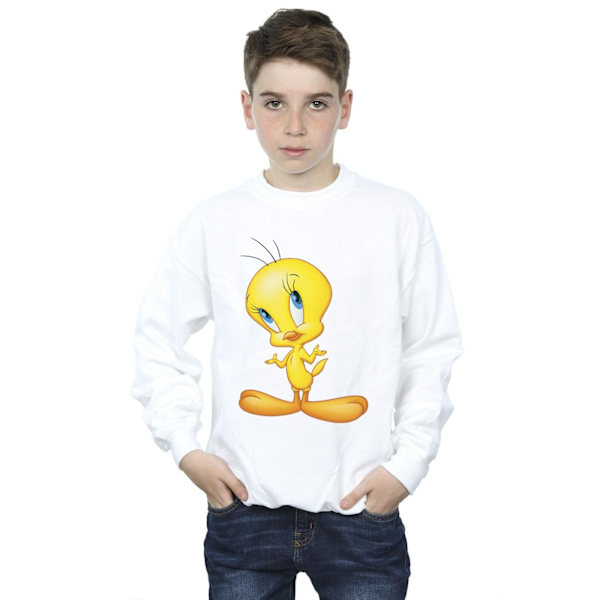 Looney Tunes Pojkar Tweety Stående Sweatshirt 9-11 År Vit White 9-11 Years