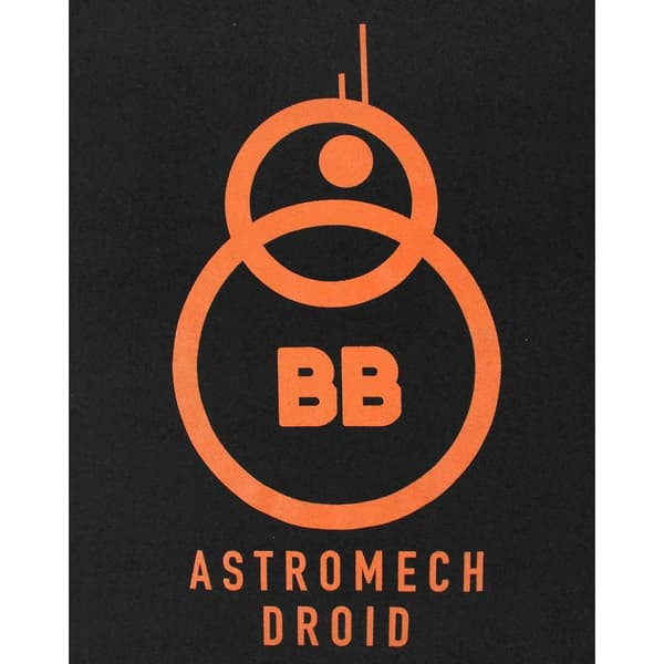 Star Wars The Force Awakens BB-8 Astromech Droid T-shirt för män S Black S