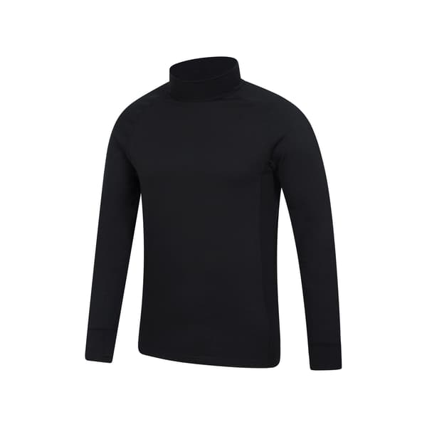 Mountain Warehouse Herr Summit Merino Ull Funnel Neck Termisk Black 4XL