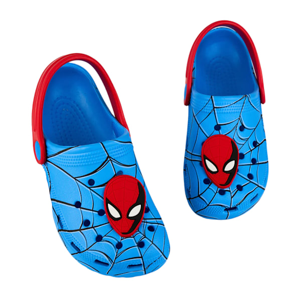 Spider-Man Pojkar Tryckta Kloggsandaler 7 UK Barn Blå/Röd Blue/Red 7 UK Child