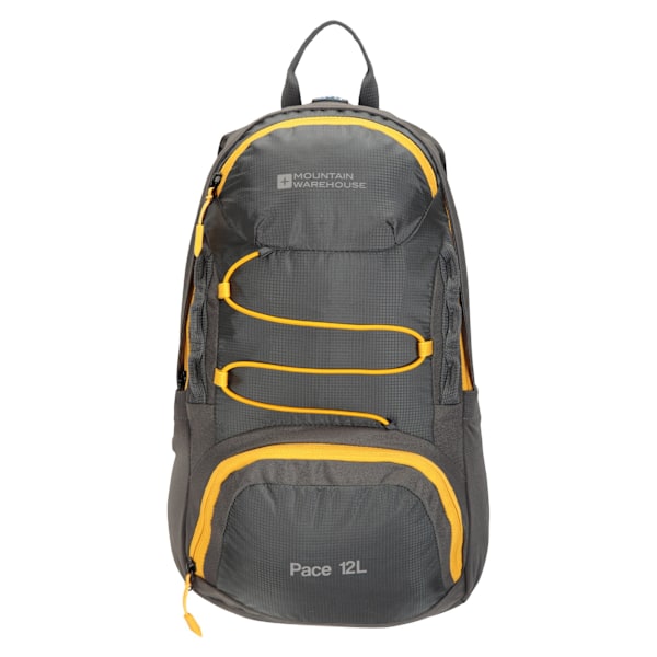 Mountain Warehouse Pace 12L Ryggsäck En Storlek Grå/Gul Grey/Yellow One Size