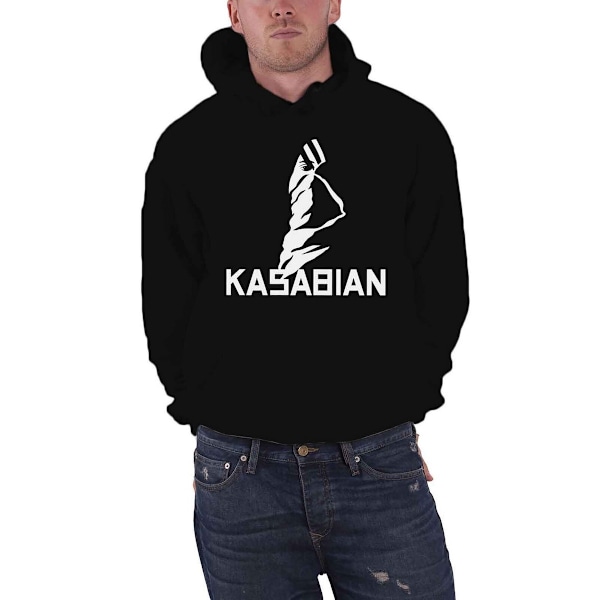 Kasabian Unisex Adult Ultra Face Hoodie L Svart Black L