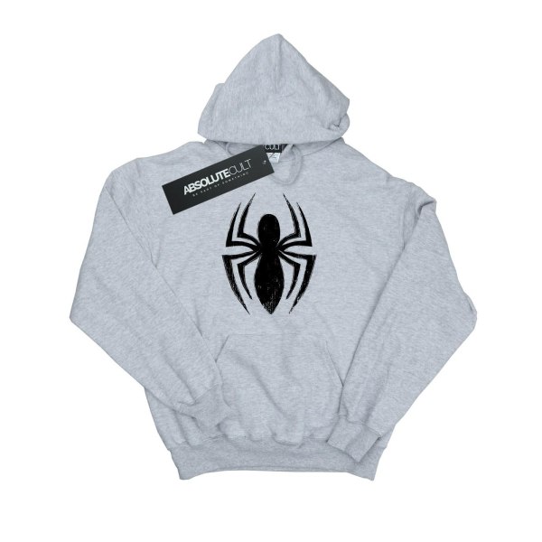 Marvel Dam/Ladies Spider-Man Ultimate Spider Logo Hoodie SS Sports Grey S