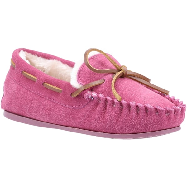 Hush Puppies Childrens/Kids Addison Suede Slippers 13 UK Child Pink 13 UK Child