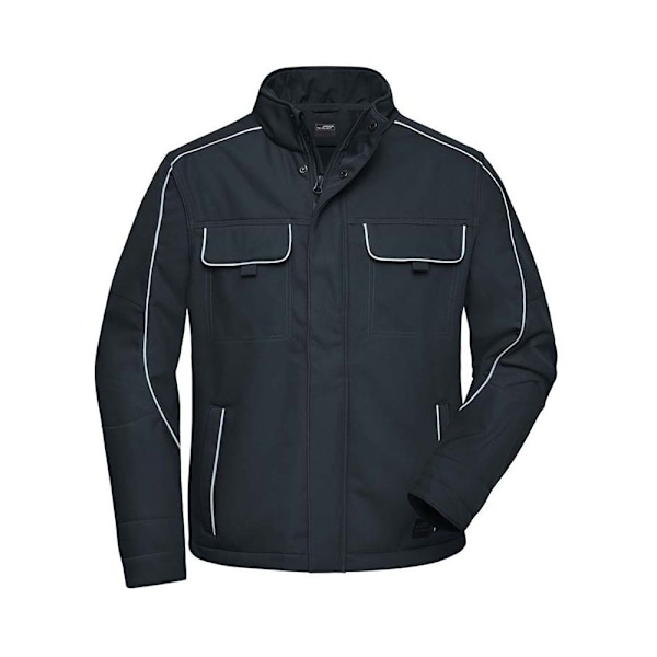 James och Nicholson Vuxen Unisex Arbetskläder Softshell Jacka XL Carbon XL