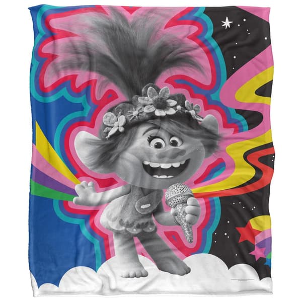 Trolls Sing It Together Silkesmjuk Filt En Storlek Multi Multicoloured One Size