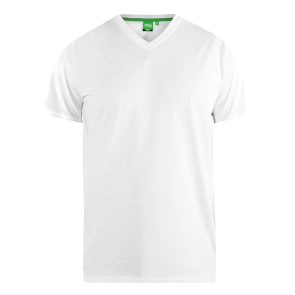 D555 Herr Kingsize Signature-1 bomull T-shirt 2XL Vit White 2XL