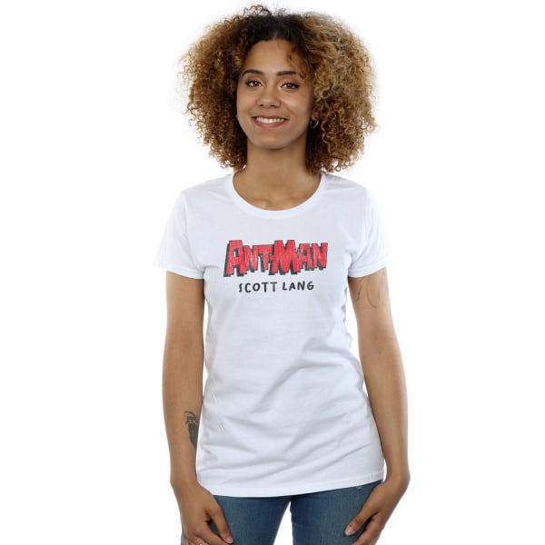 Marvel Dam/Kvinnor Ant-Man AKA Scott Lang Bomull T-shirt L Vit White L