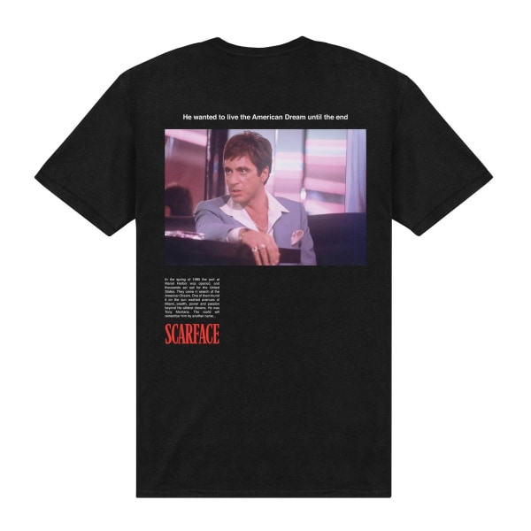 Scarface Unisex Vuxen Han Ville Leva Den Amerikanska Drömmen T-Sh Black M