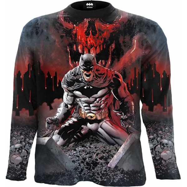 Batman Unisex Vuxen Asylum Wrap Långärmad T-shirt M Svart Black M