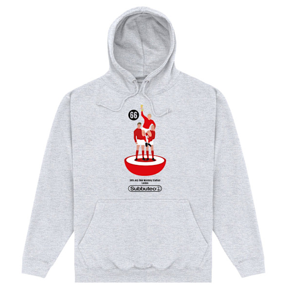 Subbuteo Unisex Adult All Over Hoodie M Heather Grey Heather Grey M