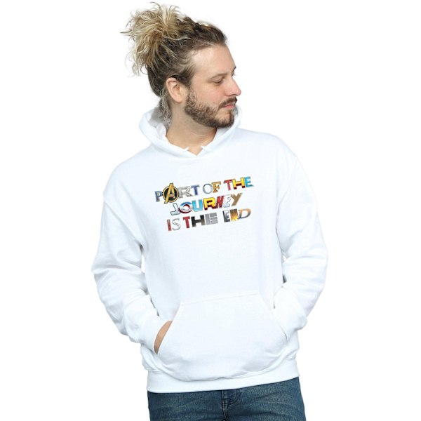 Marvel Mens Avengers Endgame Part Of The Journey Hoodie 4XL Vit White 4XL