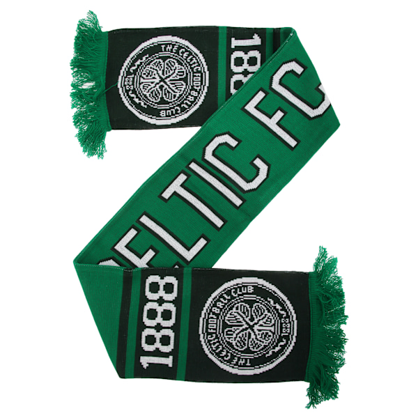 Celtic FC Officiell Nero Stickad Fotbollsklubbs Supporterhalsduk Green/Black One Size