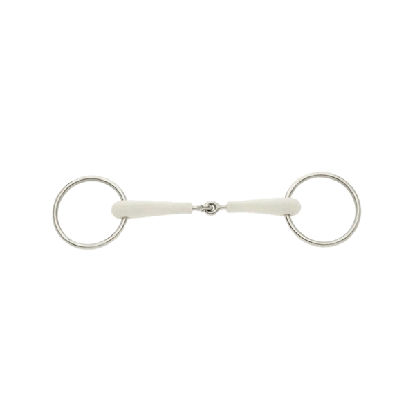 Lorina Flexi Enkelt Ledat Löst Ringbett 4,5 tum Silver/Vit Silver/White 4.5in