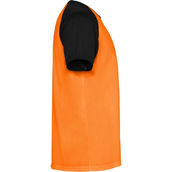 Roly Barn/Barn Indianapolis Kortärmad Sport T-shirt 4 Fluro Orange/Solid Black 4 Years