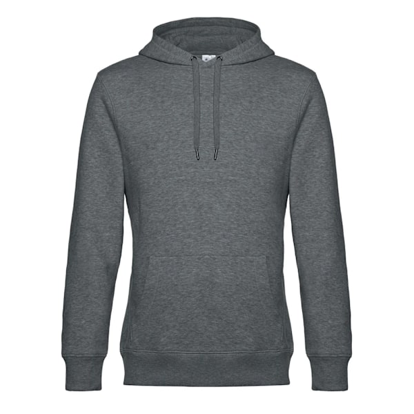 B&C Herr King Hoodie XL Mellangrå Melering Mid Grey Heather XL