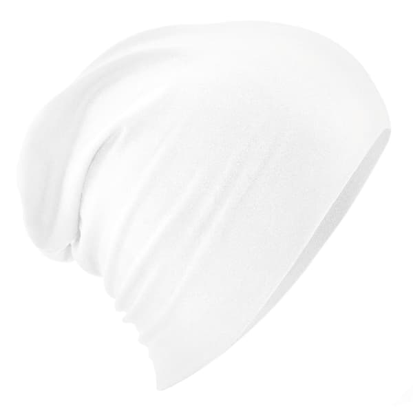 Beechfield Unisex Vuxen Hemsedal Bomull Slouch Beanie One Size White One Size
