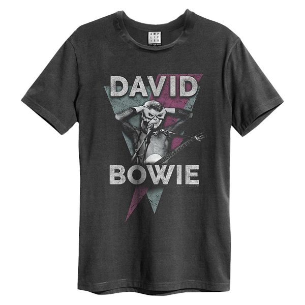 Amplified Unisex Look Into My Eyes David Bowie T-shirt M Charcoal M
