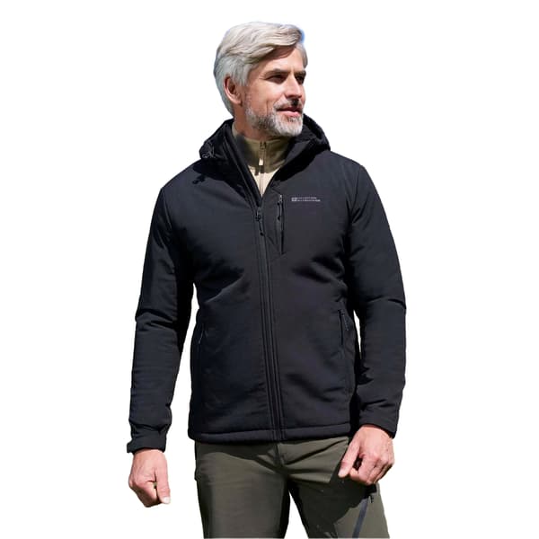 Mountain Warehouse Herr Charleston Fuskpälsfodrad Softshelljacka Black L