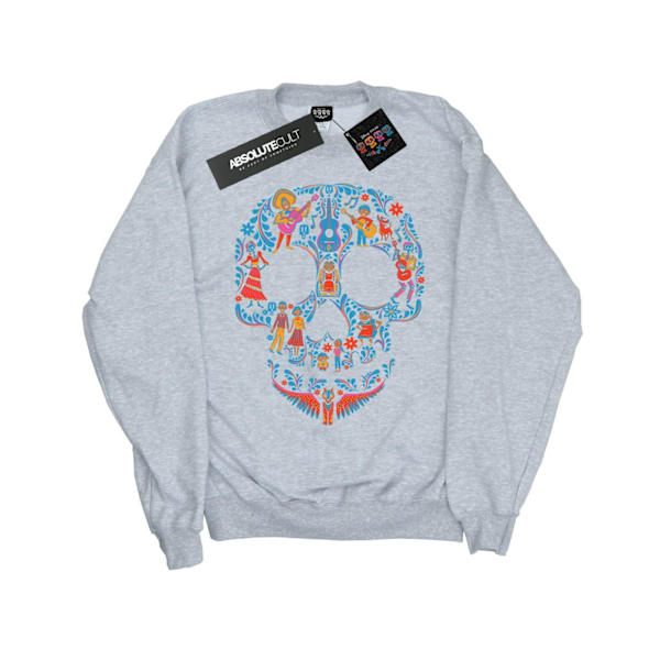 Disney Girls Coco Skull Pattern Sweatshirt 7-8 år Sports Grey Sports Grey 7-8 Years