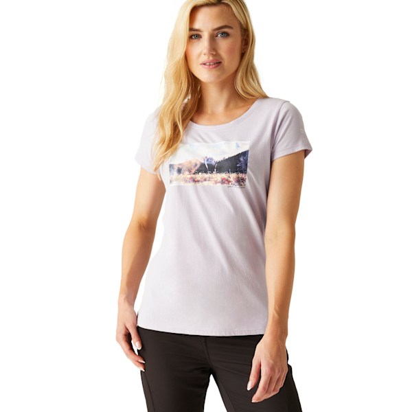 Regatta Breezed IV Mountain T-shirt för dam, storlek 14 UK, lila Lilac Frost 14 UK