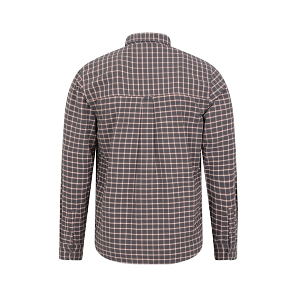 Mountain Warehouse Herr Driftwood Rutig Ekologisk Skjorta XXS Mörk Dark Grey XXS