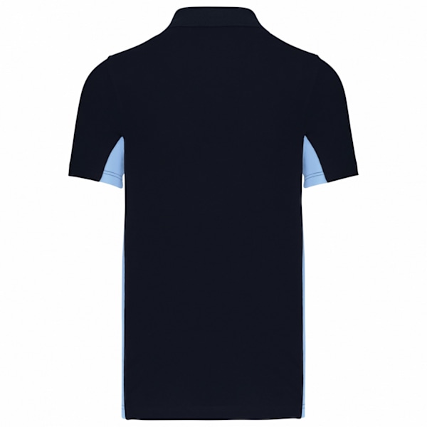 Kariban Herr Flag Polycotton Pique Poloshirt M Marinblå/Himmelsblå Navy/Sky Blue M