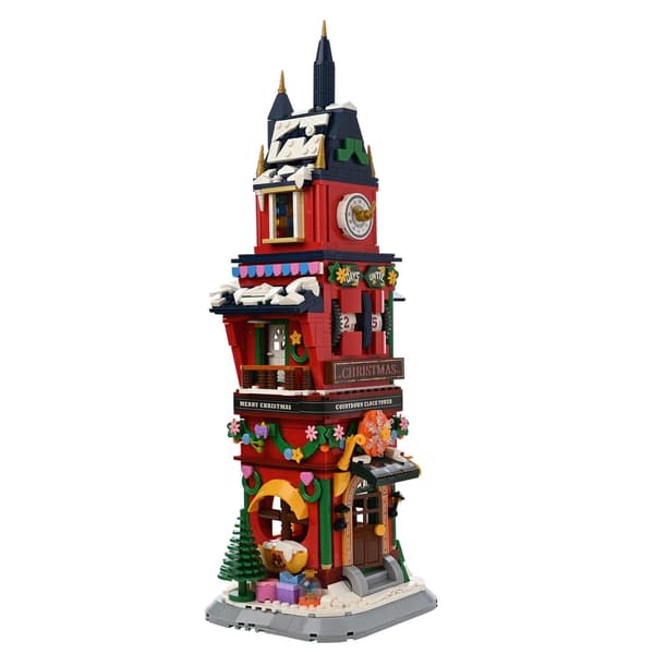 Leksaksaffär Jul Klocktorn Byggsats Ålder 6+ En Storlek Red One Size
