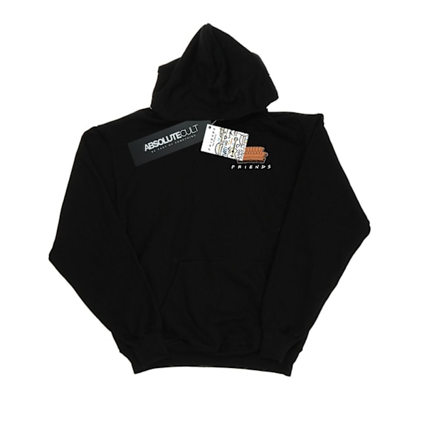 Friends Dam/Kvinnor Soffa Bröst Tryck Hoodie L Svart Black L