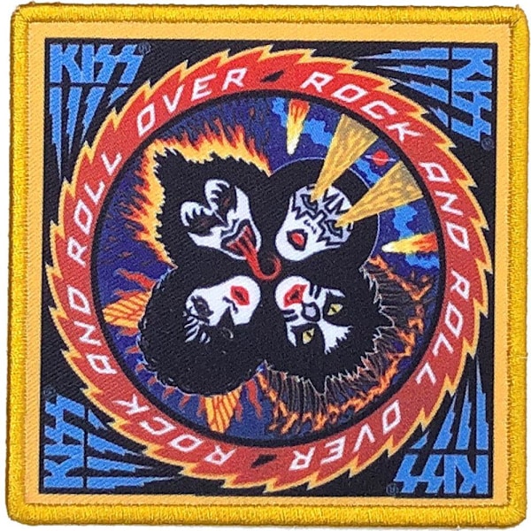 Kiss Rock And Roll Over Standard Strykjärn På Patch En Storlek Multico Multicoloured One Size