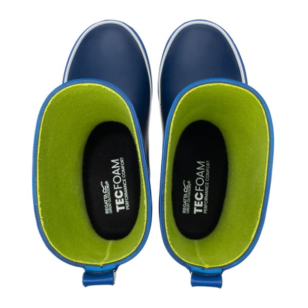 Regatta Great Outdoors Foxfire gummistövlar för barn Aviator Blue/Olympian Blue 3 UK