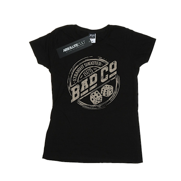 Bad Company Dam/Damer Straight Shooter Bomull T-shirt L Bla Black L